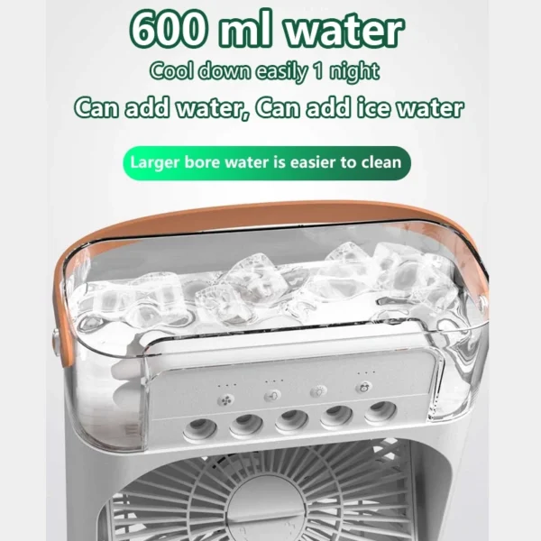 ⏰Today Only O preço original era: R$ 5.9⏰Portable USB Mini Aircond, Air Cooler, Mist Fan, Kipas Penyejuk Mini Meja - Image 6