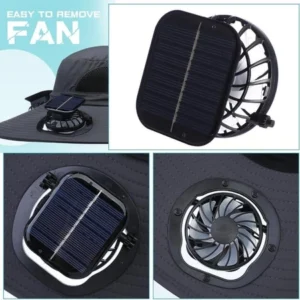 ⏰Today Only R$ 5.9⏰SHANRONG Sun Hat with Solar Fan, USB Recharging 2 Solar Fan Wide Brim Sun Hat, Convenient Solar Powered Breathable Adjustable Sun